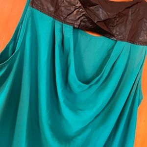 Sexy green/black top.